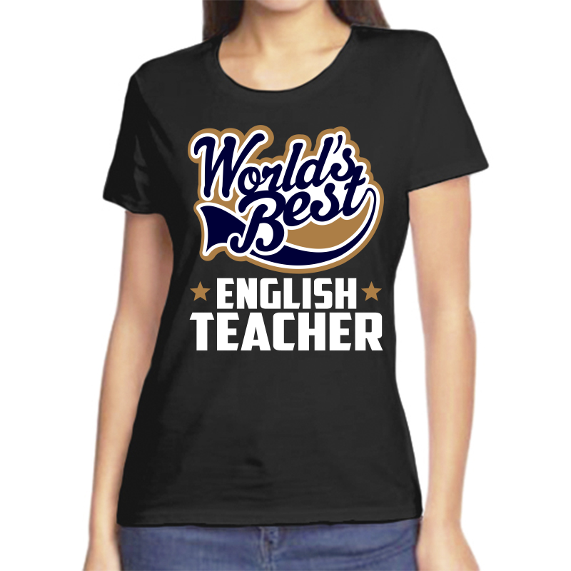 

Футболка женская черная 42 р-р worlds best english, Черный, fzh_worlds_best_english