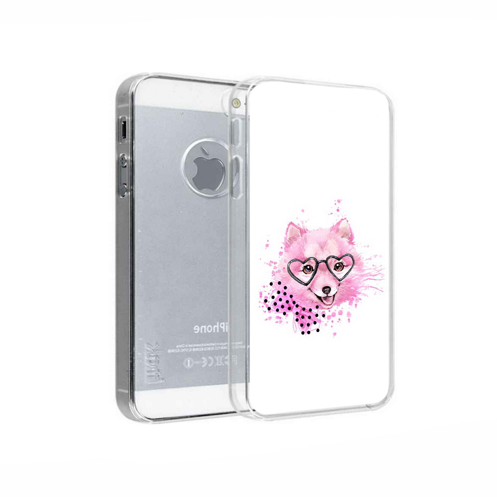 

Чехол MyPads Tocco для Apple iPhone 5 розовый волченок, Прозрачный, Tocco