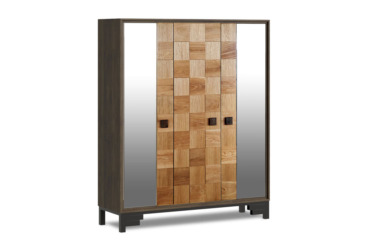 

Шкаф для одежды БЕЛФАН Cube Design, графит/бейц-масло, Коричневый;бежевый, графит/бейц-масло