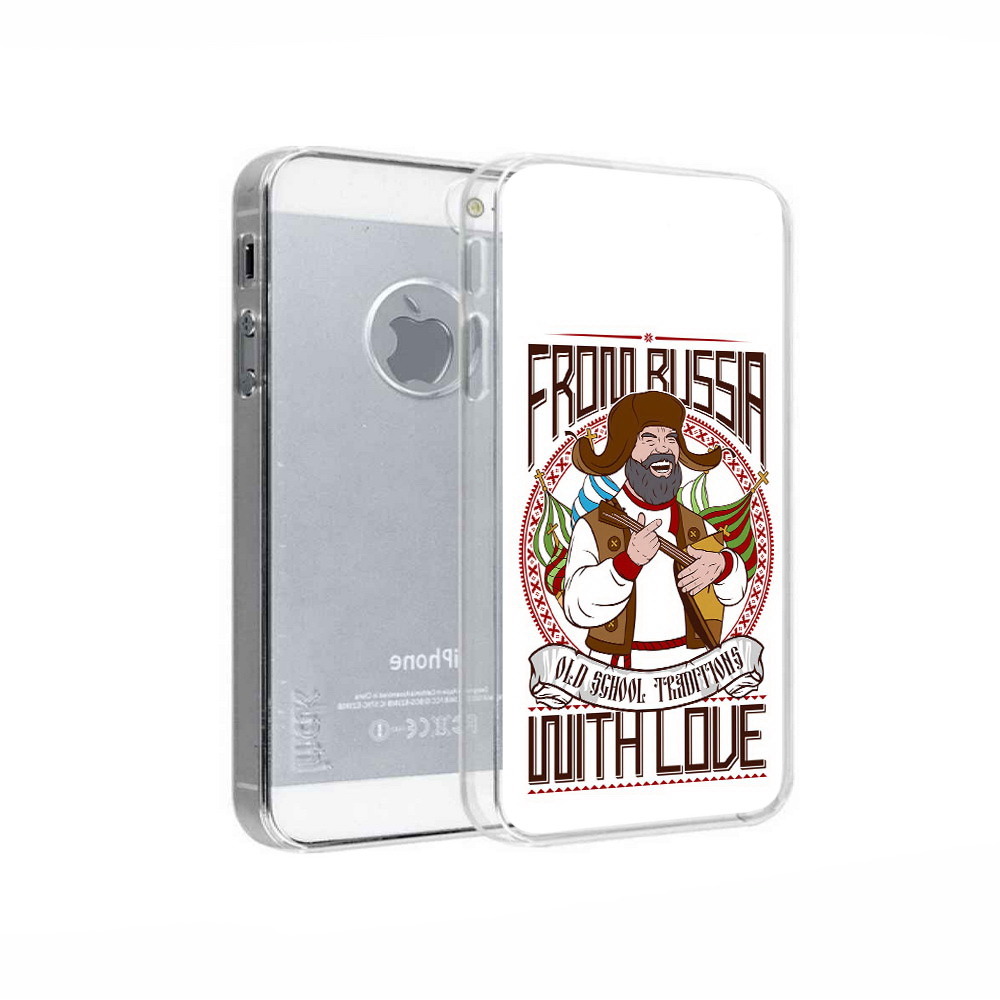 

Чехол MyPads Tocco для Apple iPhone 5 русский мужчина, Прозрачный, Tocco
