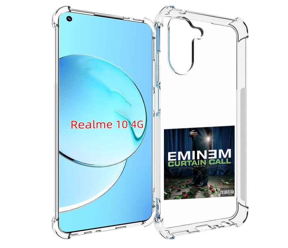 

Чехол MyPads Eminem CURTAIN CALL, THE HITS для Realme 10, Прозрачный, Tocco