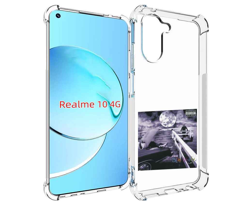 

Чехол MyPads Eminem THE SLIM SHADY LP для Realme 10, Прозрачный, Tocco