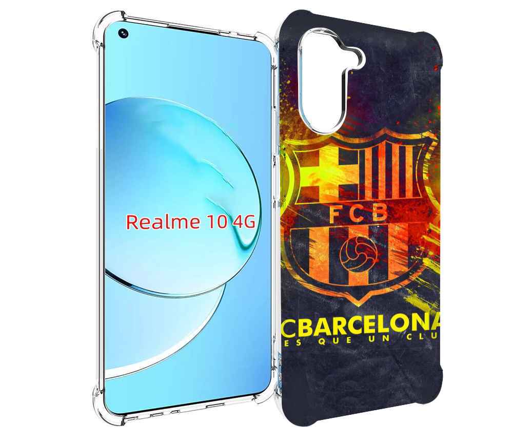 

Чехол MyPads FC-Barcelona-Wallpaper-3 для Realme 10, Прозрачный, Tocco