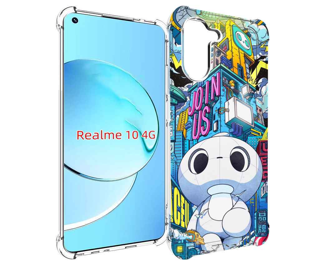 

Чехол MyPads FaceU для Realme 10, Прозрачный, Tocco