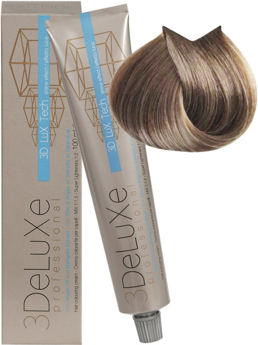 Крем-краска 3DELUXE Professional для волос 9.07 Холодный очень светлый блондин, 100 мл