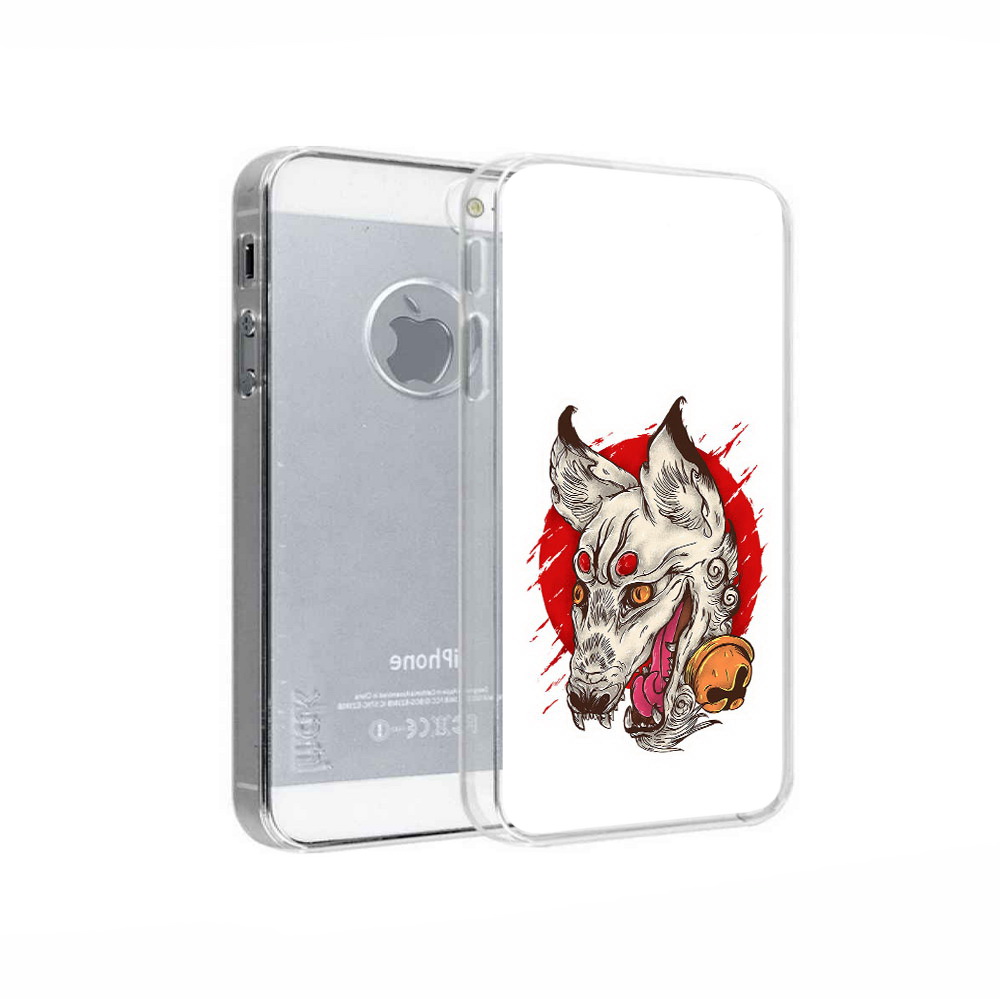 

Чехол MyPads Tocco для Apple iPhone 5 страшная собака, Прозрачный, Tocco