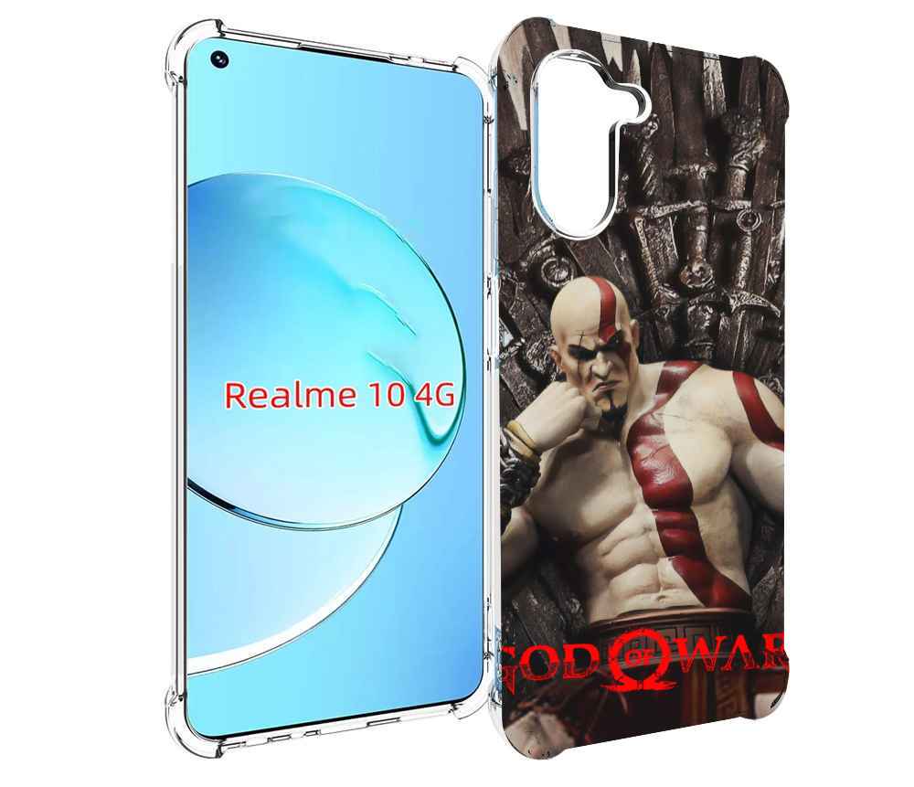 

Чехол MyPads God of War Кратос для Realme 10, Прозрачный, Tocco
