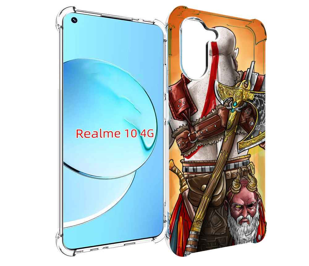 

Чехол MyPads God of War для Realme 10, Прозрачный, Tocco