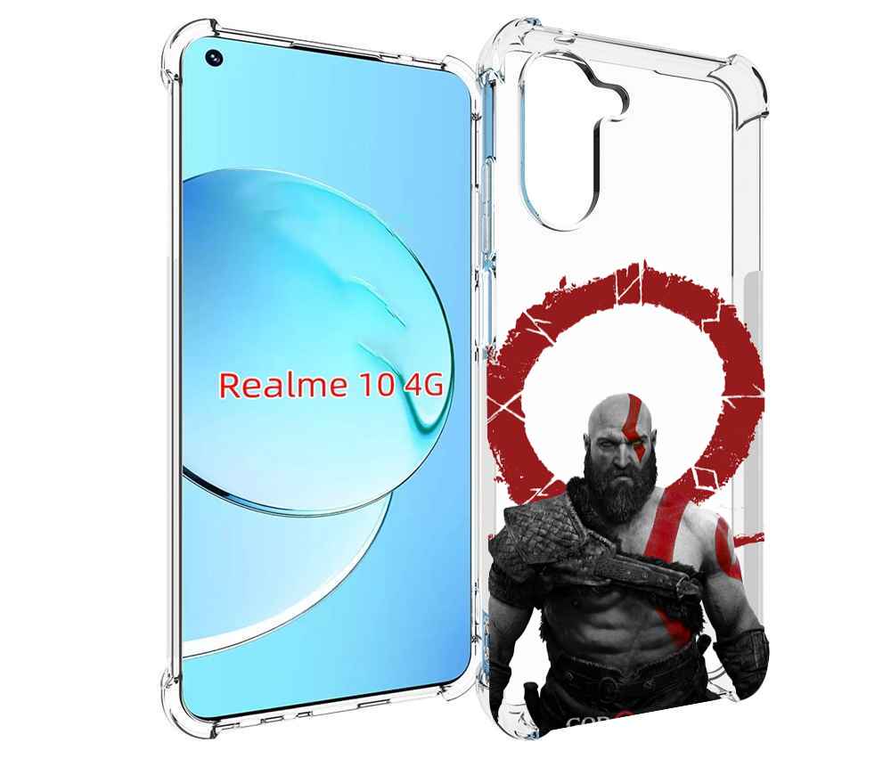 

Чехол MyPads God-of-War для Realme 10, Прозрачный, Tocco