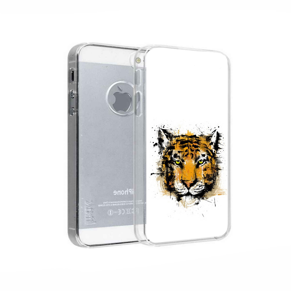 

Чехол MyPads Tocco для Apple iPhone 5 тигруля, Прозрачный, Tocco