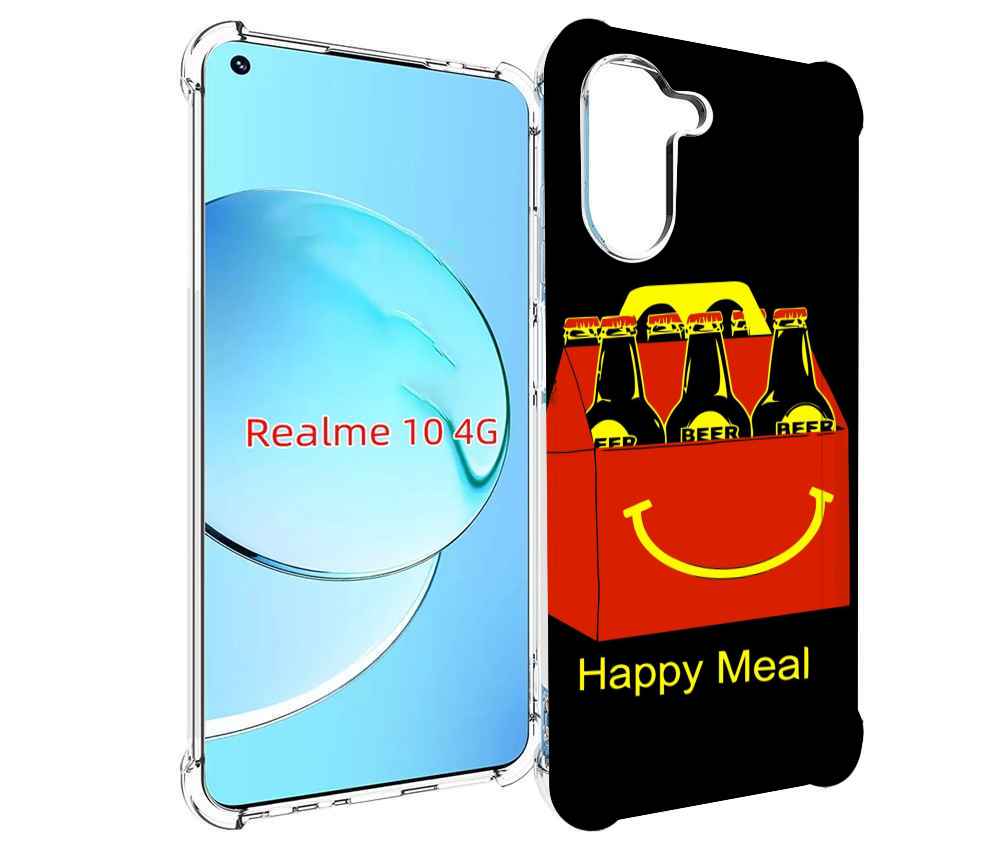 

Чехол MyPads Happy Meal для Realme 10, Прозрачный, Tocco