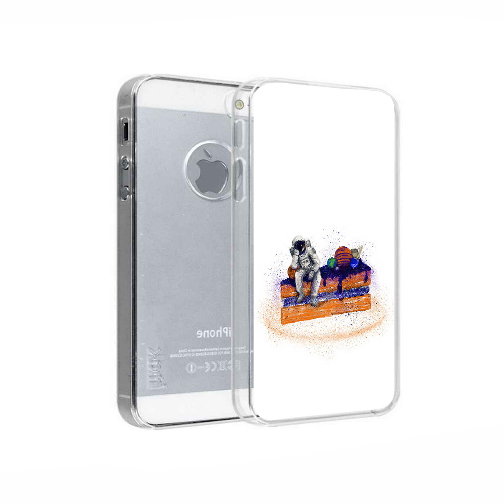 

Чехол MyPads Tocco для Apple iPhone 5 торт с планетами, Прозрачный, Tocco