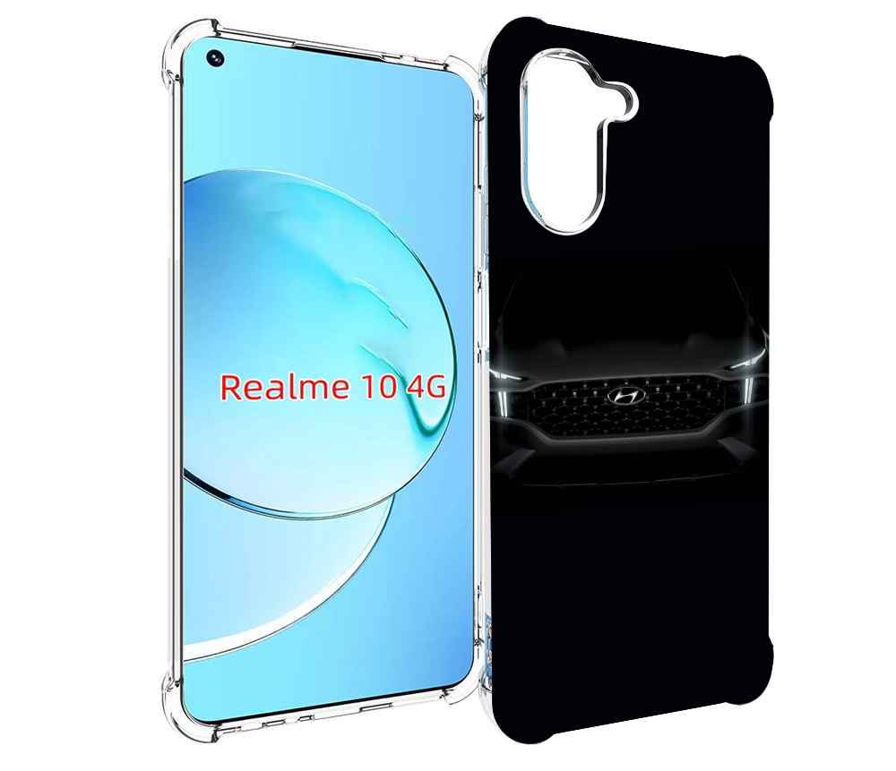 

Чехол Mypads Hyundai 2 Для Realme 10, Прозрачный, Tocco