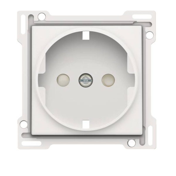 Накладка розетки со шт, с кр Белый
