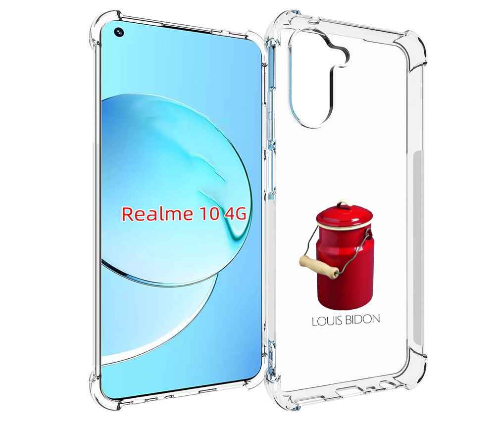 

Чехол MyPads Louis-bidon для Realme 10, Прозрачный, Tocco