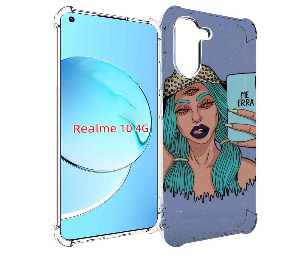 

Чехол Mypads Me Erra Женский Для Realme 10, Прозрачный, Tocco