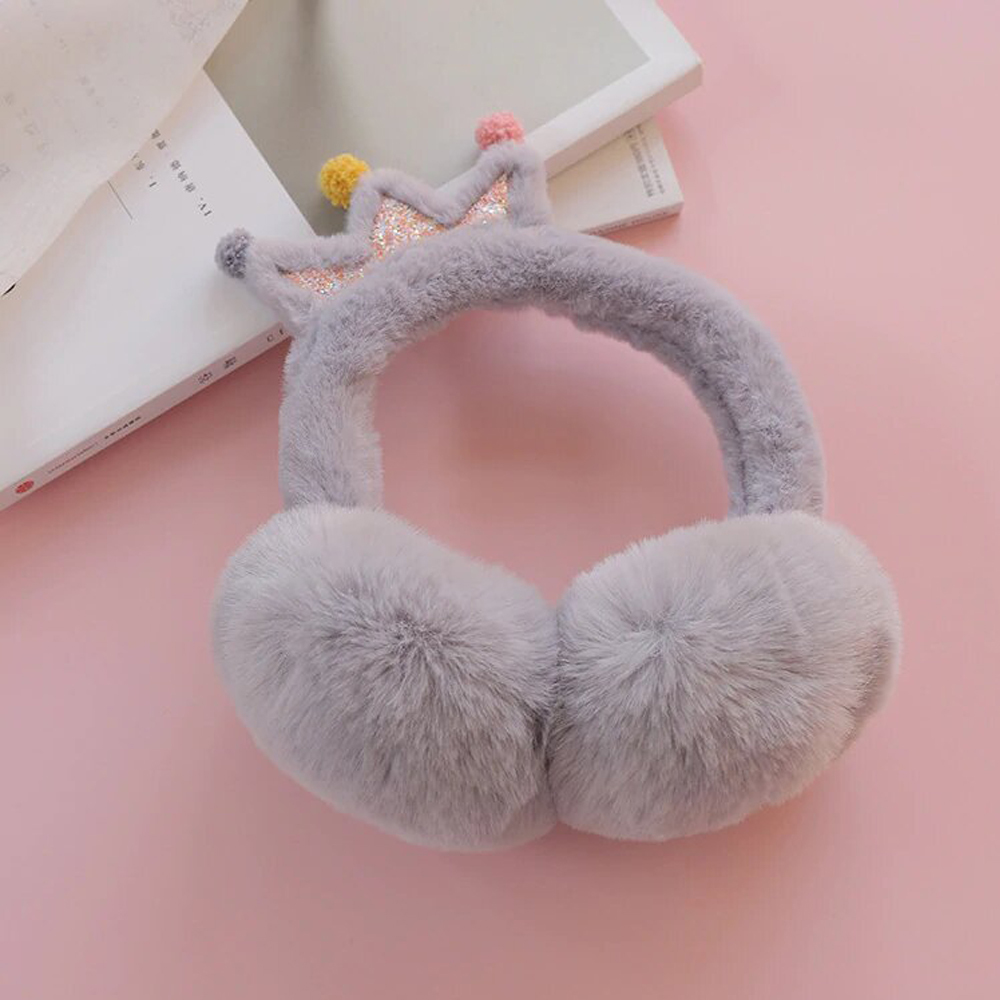 

Наушники меховые Sparkis Crown серые, Серый, Crown