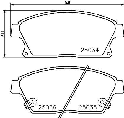 

Колодки тормозные перед CHEVROLET CRUZE, ORLANDO, TRAX, VOLT 09-