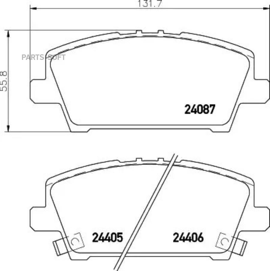 

Колодки тормозные перед HONDA CIVIC VIII 05-