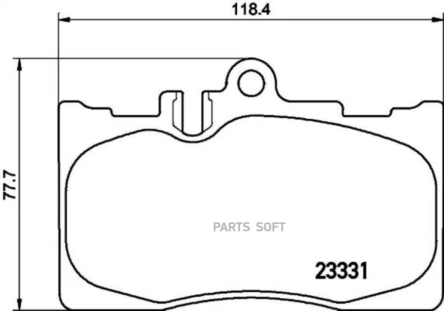 

Колодки тормозные перед LEXUS LS 00-06