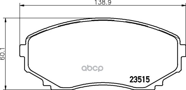 

Колодки тормозные перед MAZDA E-SERIE, MPV I, MPV II 83-06