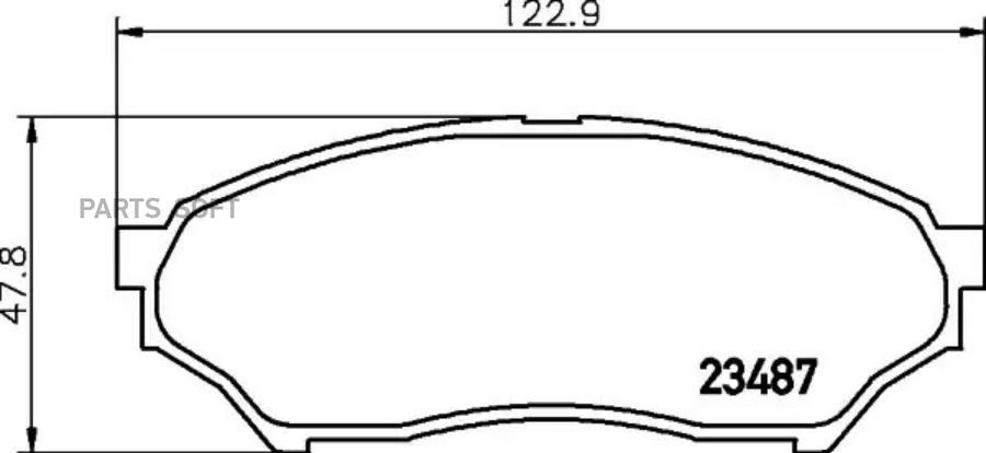 

Колодки тормозные перед MITSUBISHI PAJERO MINI, PAJERO PININ, PAJERO PININ Van, KIX 94-