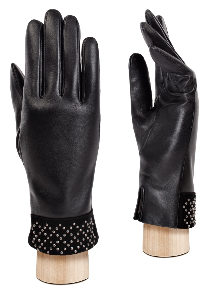 

Перчатки женские ELEGANZZA 01-00040647 черные, р. 6.5, Черный, 01-00040647