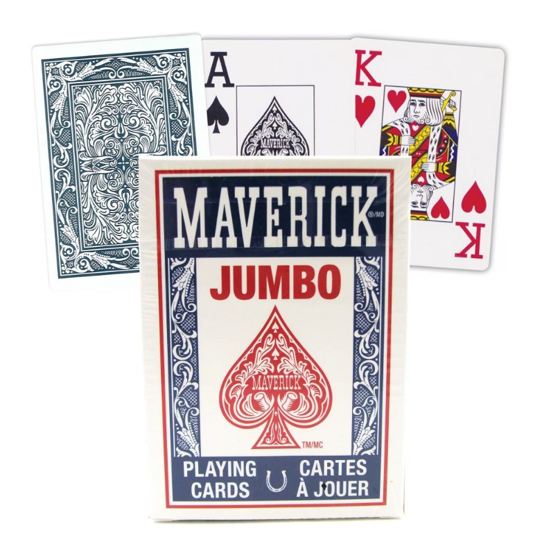 

Игральные карты US Games Maverick jumbo blue, Maverick jumbo