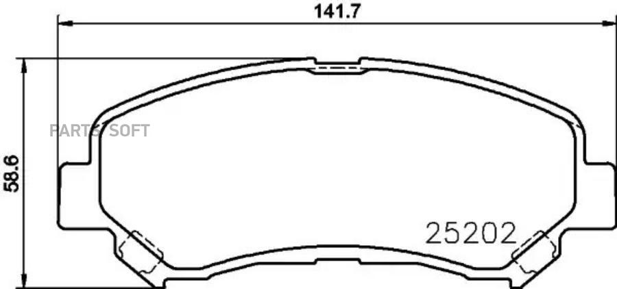

Колодки тормозные перед NISSAN JUKE, MAXIMA VII, MAXIMA VIII, QASHQAI , QASHQAI +2 I, X-TR