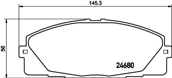 

Колодки тормозные перед TOYOTA HIACE , COMMUTER V, HIACE IV, HIACE IV, HIACE V, REGIUSACE,