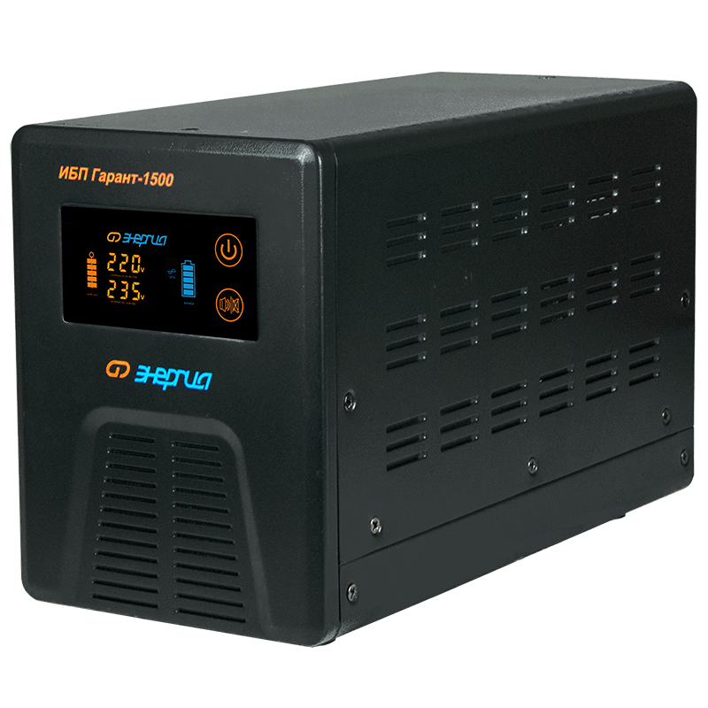 Инвертор (ИБП) Энергия Гарант 1500 + Аккумуляторная батарея Vektor Energy GPL 12-33