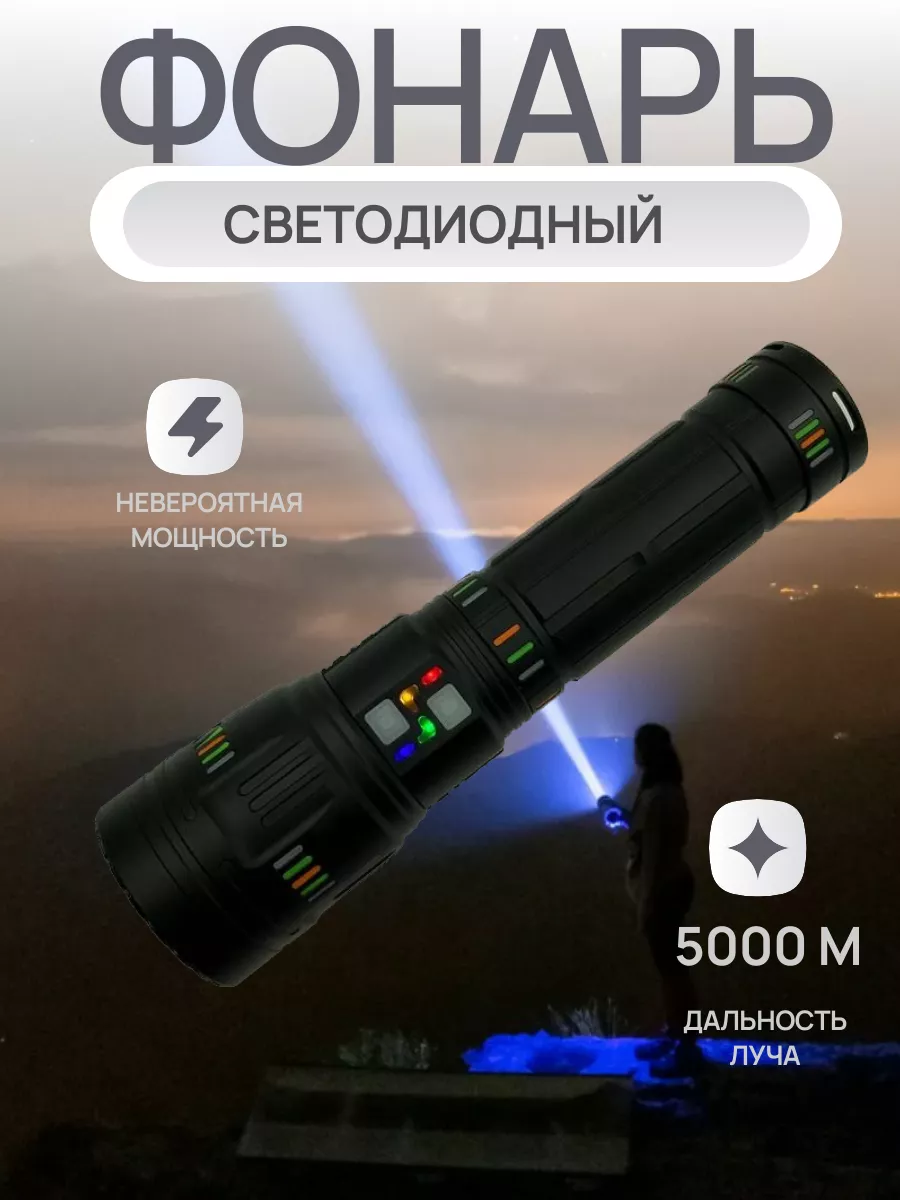 

Ручной фонарь 6075-PM60, черный