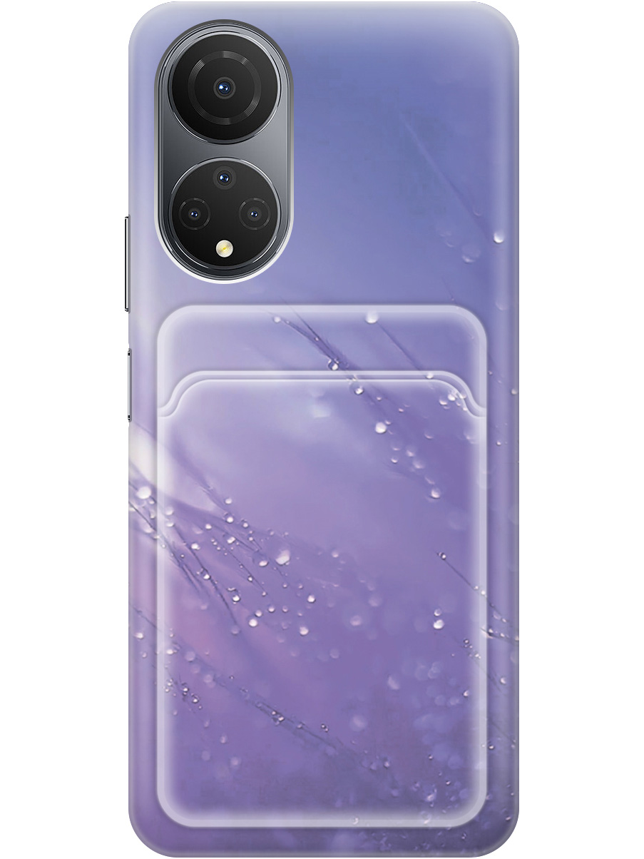 

Силиконовый чехол на Honor X7 с рисунком "Капли на синей траве", Белый;синий, 20011983