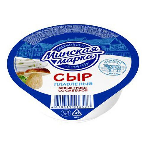 Сыр плавленый Минская марка Сфинкс белые грибы 45% 100 г