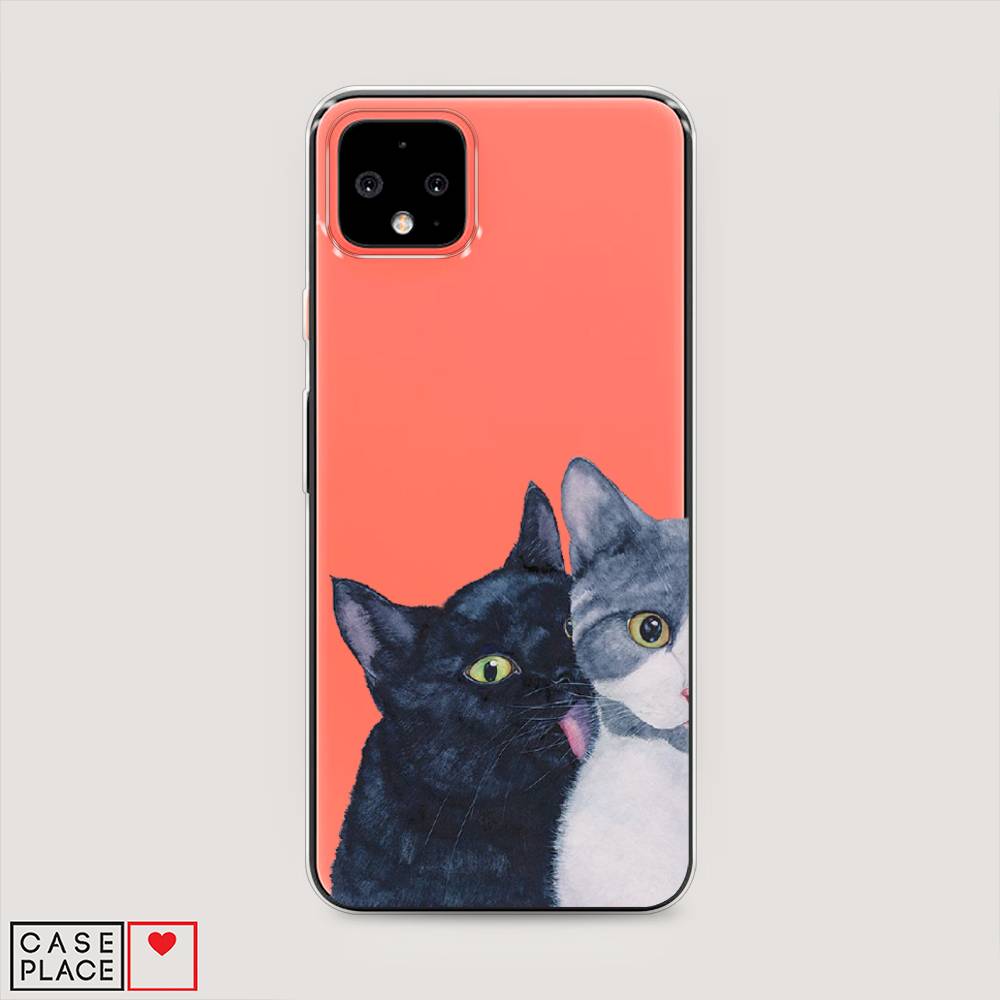 

Чехол Awog на Google Pixel 4 XL "Кошачья любовь", Разноцветный, 270550-1