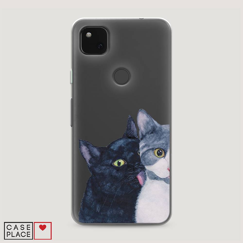 

Чехол Awog на Google Pixel 4A "Кошачья любовь", Разноцветный, 270650-1