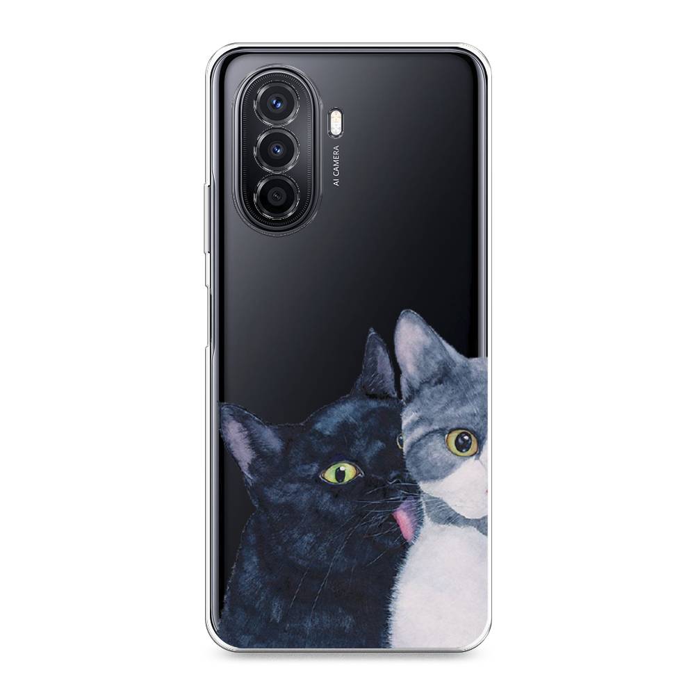 

Чехол Awog на Huawei Nova Y70 "Кошачья любовь", Разноцветный, 6109150-1