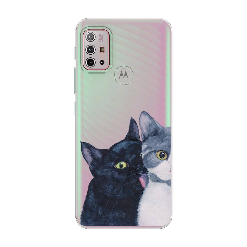 

Чехол Awog на Lenovo K13 Note/Motorola Moto G10/G20/G30 "Кошачья любовь", Разноцветный, 242150-1
