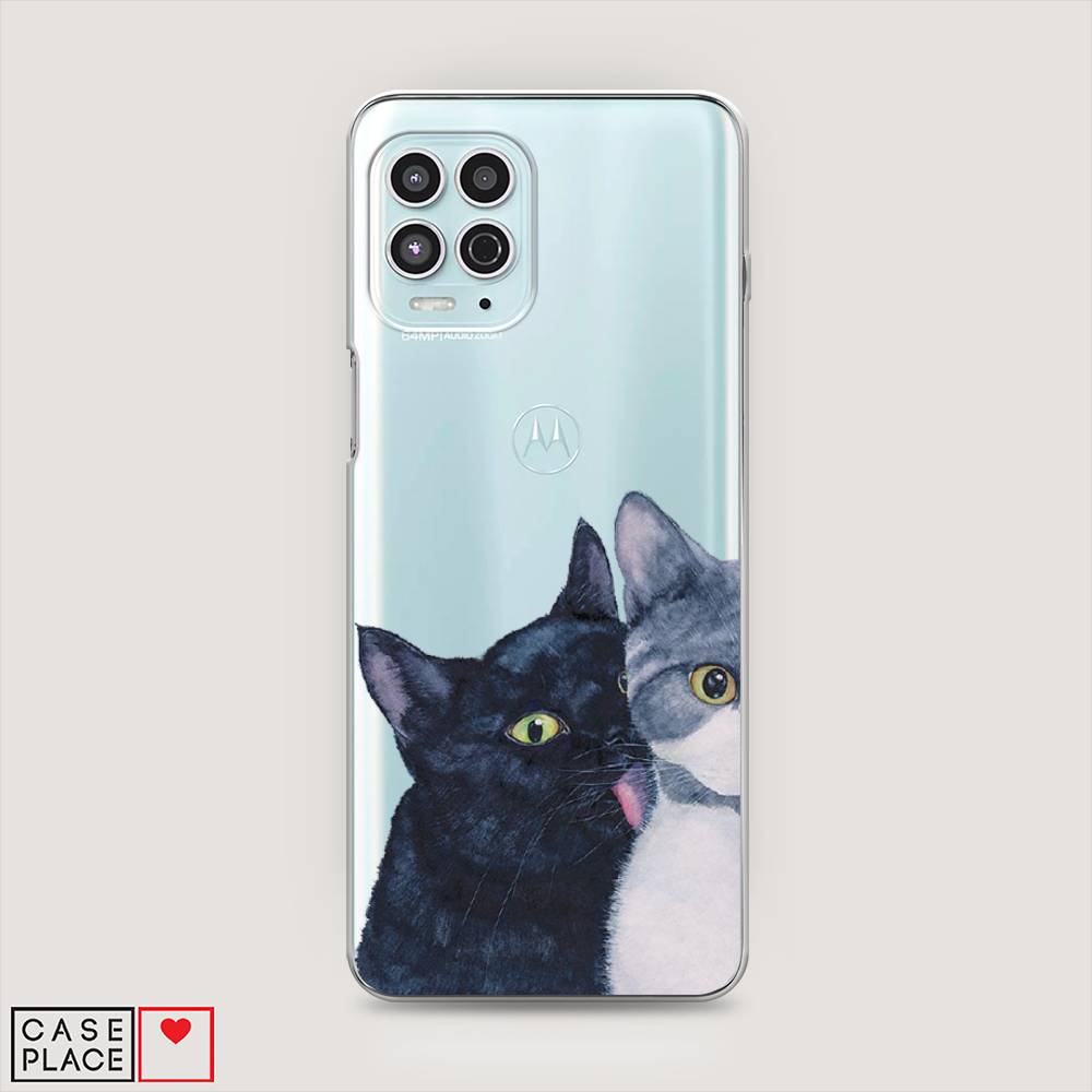 

Чехол Awog на Motorola Moto G100 "Кошачья любовь", Разноцветный, 241650-1