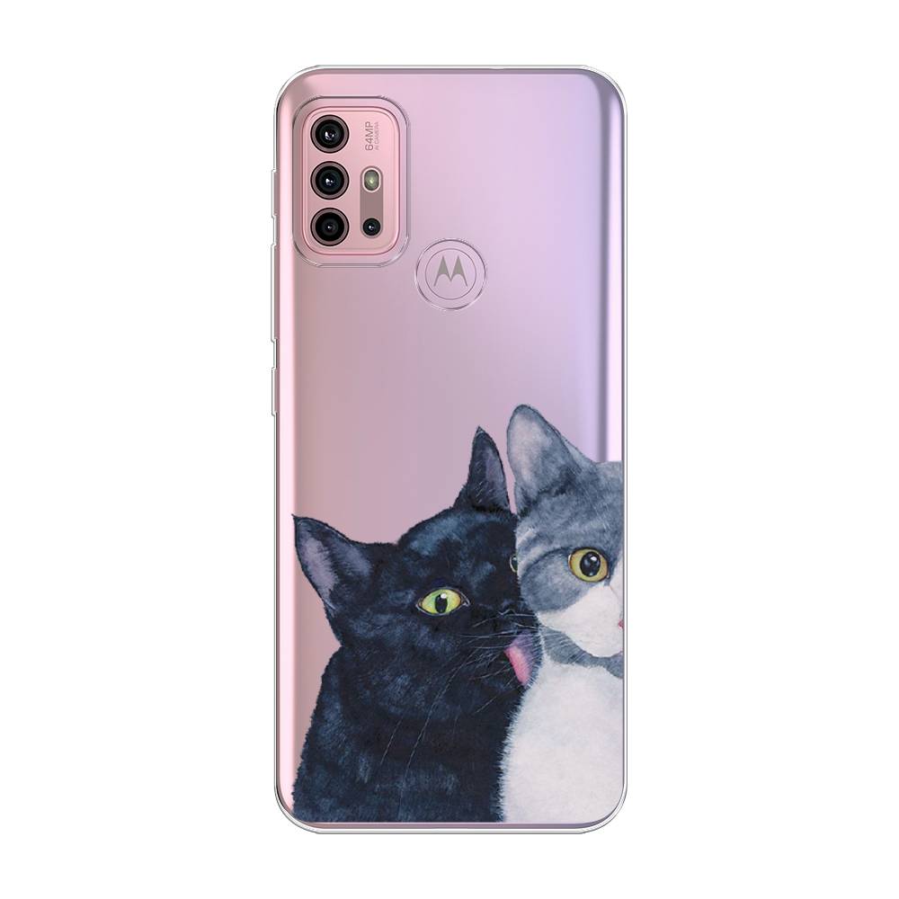 

Чехол Awog на Lenovo K13 Note/Motorola Moto G10/G20/G30 "Кошачья любовь", Разноцветный, 242350-1