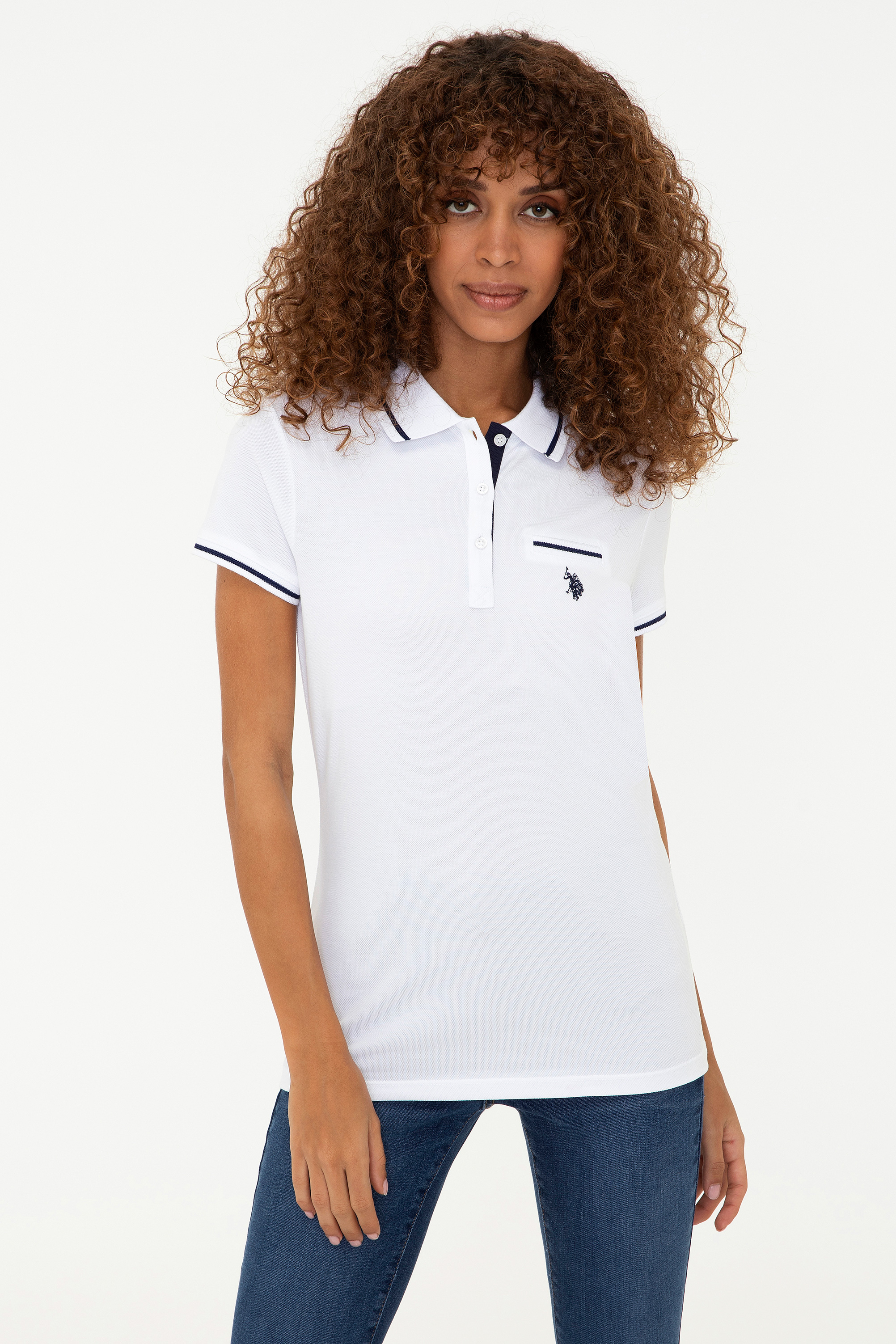 

Футболка женская U.S. POLO Assn. G082GL0110GLORIA21 белая L, G082GL0110GLORIA21