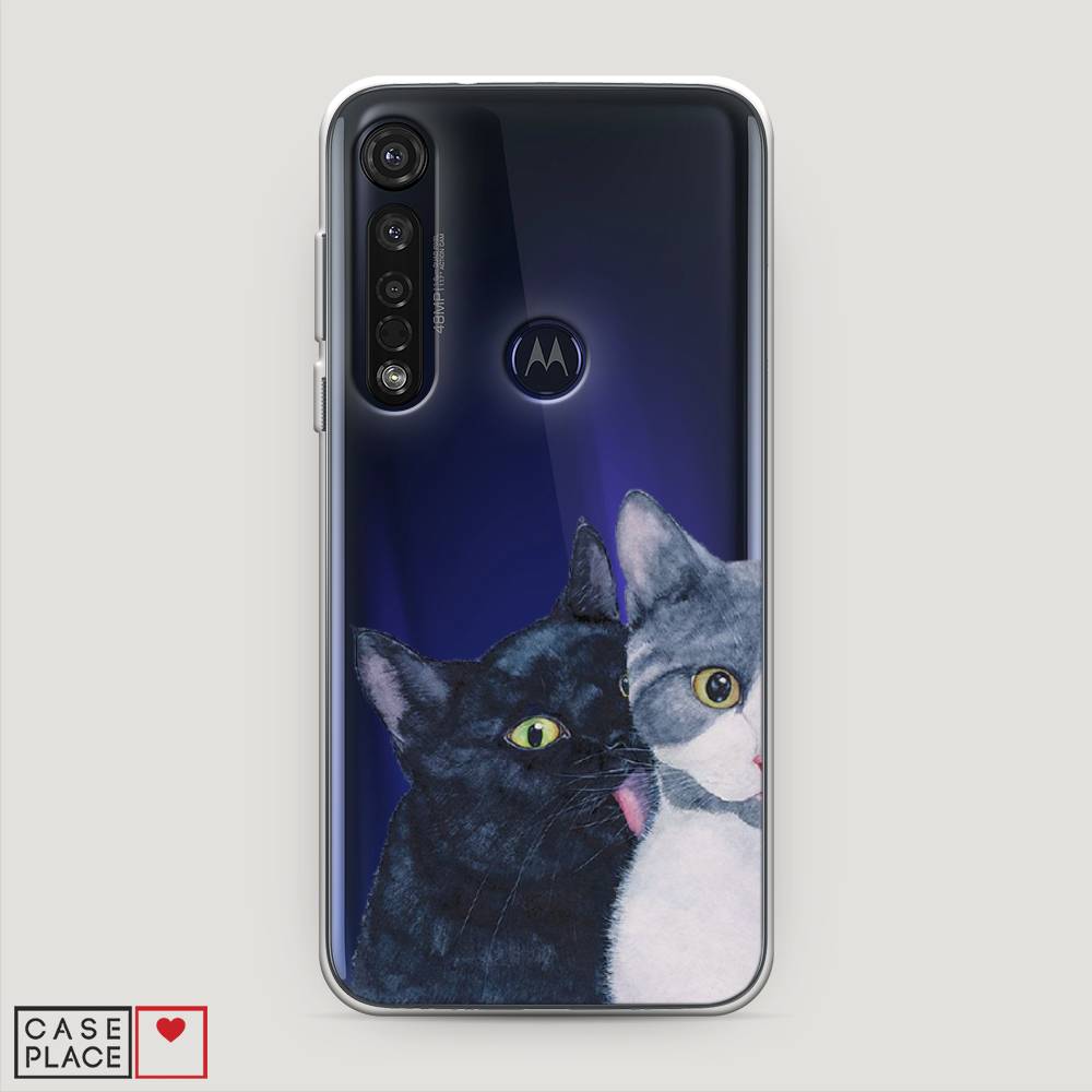 

Чехол Awog на Motorola Moto G8 Plus "Кошачья любовь", Разноцветный, 241450-1