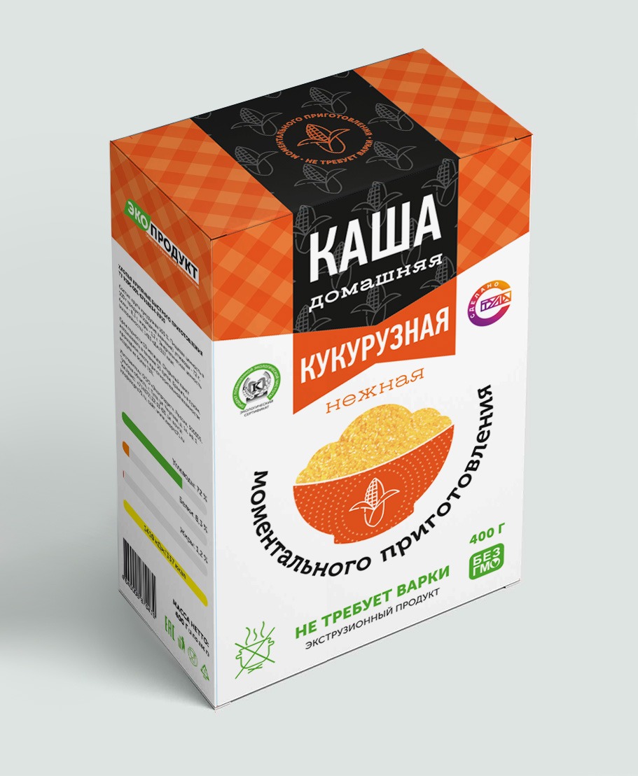 

Хлопья Экопродукт крупяные быстрого приготовления Каша Кукурузная Нежная, 400 г