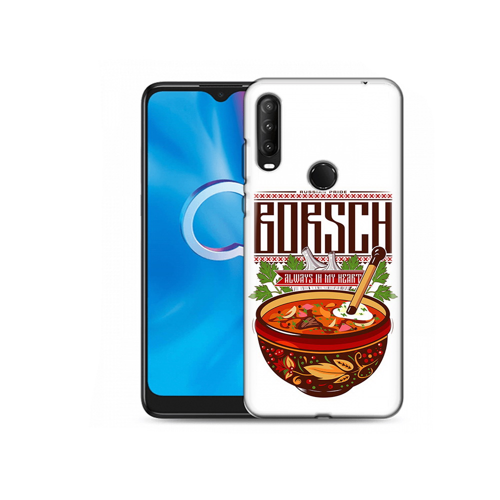 

Чехол MyPads Tocco для Alcatel 1SE (2020) 5030D русский борщ (PT152068.668.589), Прозрачный, Tocco