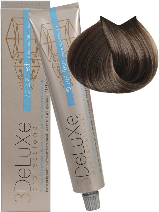 Крем-краска 3DELUXE Professional для волос 7.07 Холодный блондин, 100 мл