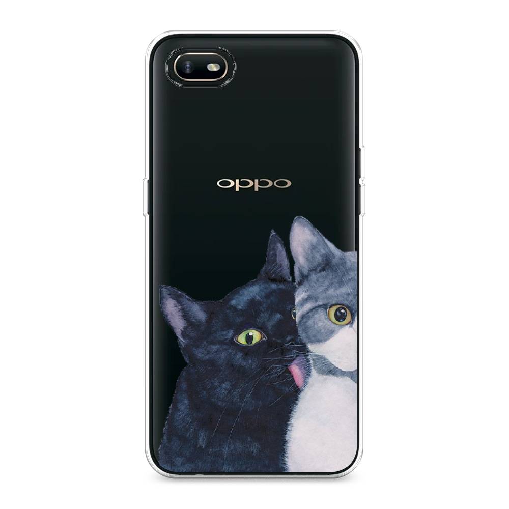 

Чехол Awog на Oppo A1k "Кошачья любовь", Разноцветный, 252150-1