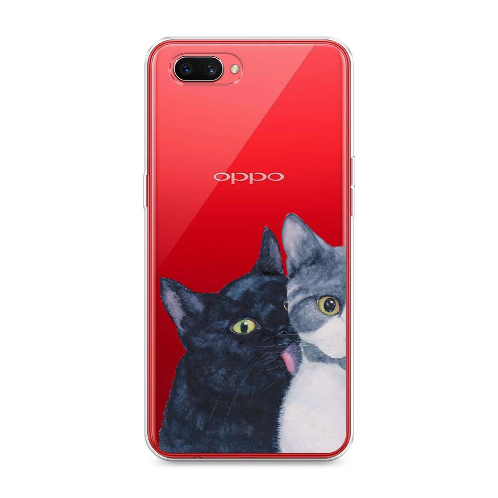 

Чехол Awog на Oppo A3s "Кошачья любовь", Разноцветный, 250650-1