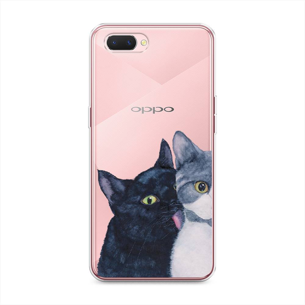 

Чехол Awog на Oppo A3s "Кошачья любовь", Разноцветный, 252050-1