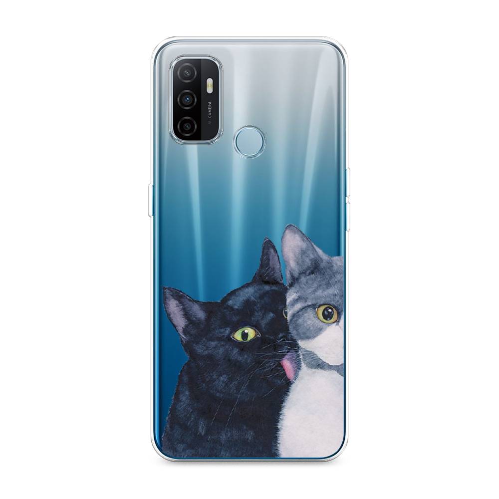 

Чехол Awog на Oppo A53 "Кошачья любовь", Разноцветный, 254350-1