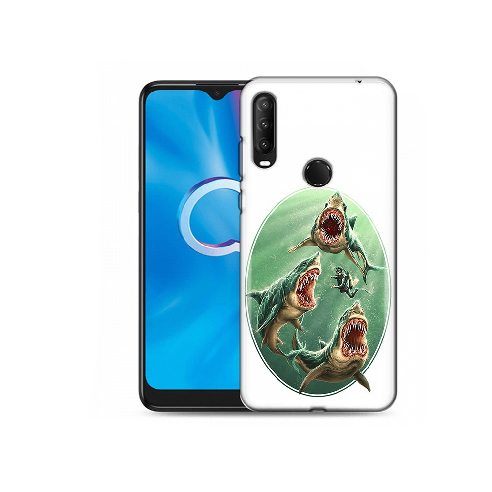 

Чехол MyPads Tocco для Alcatel 1SE (2020) 5030D синяя бездна (PT152068.668.600), Прозрачный, Tocco